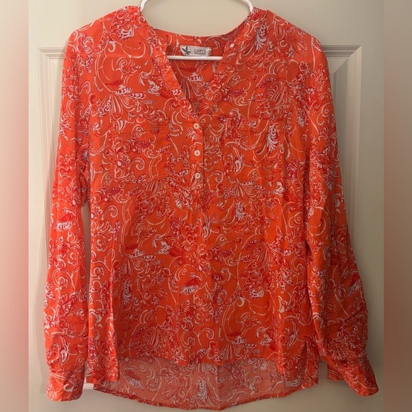 Carve Designs Tops - Carve Designs Dylan Gauze Printed Long Sleeve Top, Small